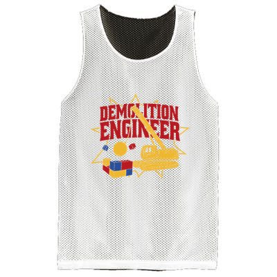 Demolition Engineer Mesh Reversible Basketball Jersey Tank