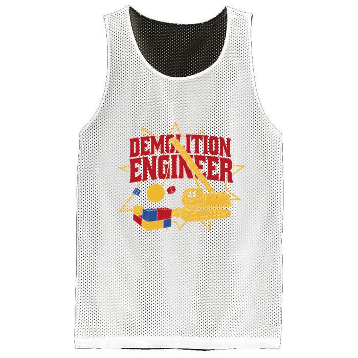 Demolition Engineer Mesh Reversible Basketball Jersey Tank