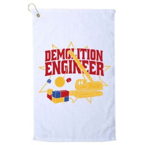 Demolition Engineer Platinum Collection Golf Towel