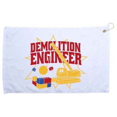 Demolition Engineer Grommeted Golf Towel