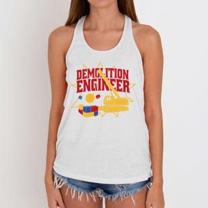 Demolition Engineer Women's Knotted Racerback Tank