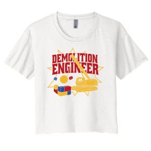 Demolition Engineer Women's Crop Top Tee