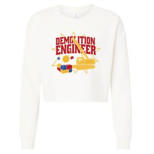 Demolition Engineer Cropped Pullover Crew