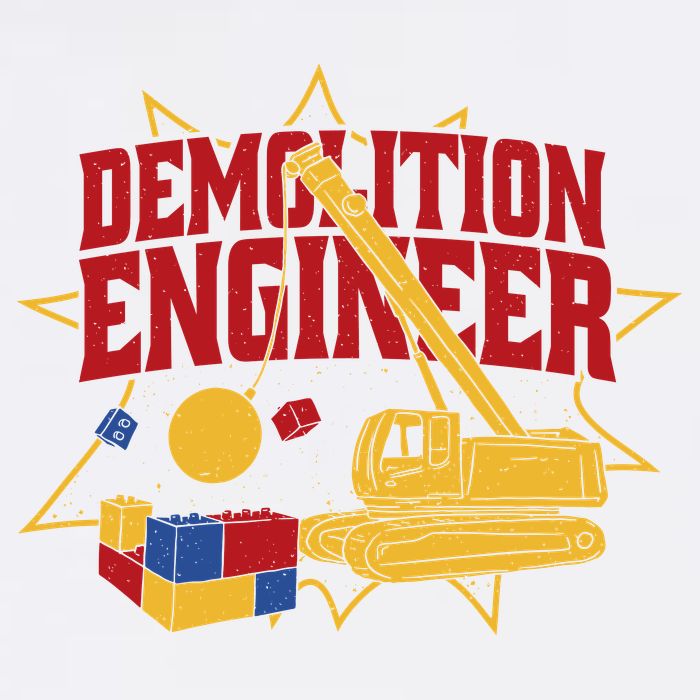 Demolition Engineer Kids Long Sleeve Shirt
