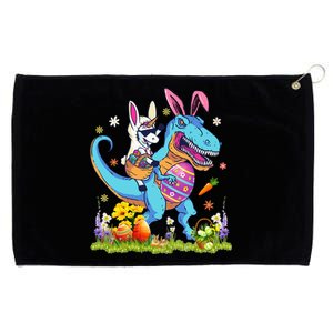 Dinosaur Easter Day Unicorn Riding Trex Bunny Costume Grommeted Golf Towel