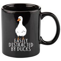 Duck Easily Distracted By Ducks 11oz C Handle Ceramic Mug