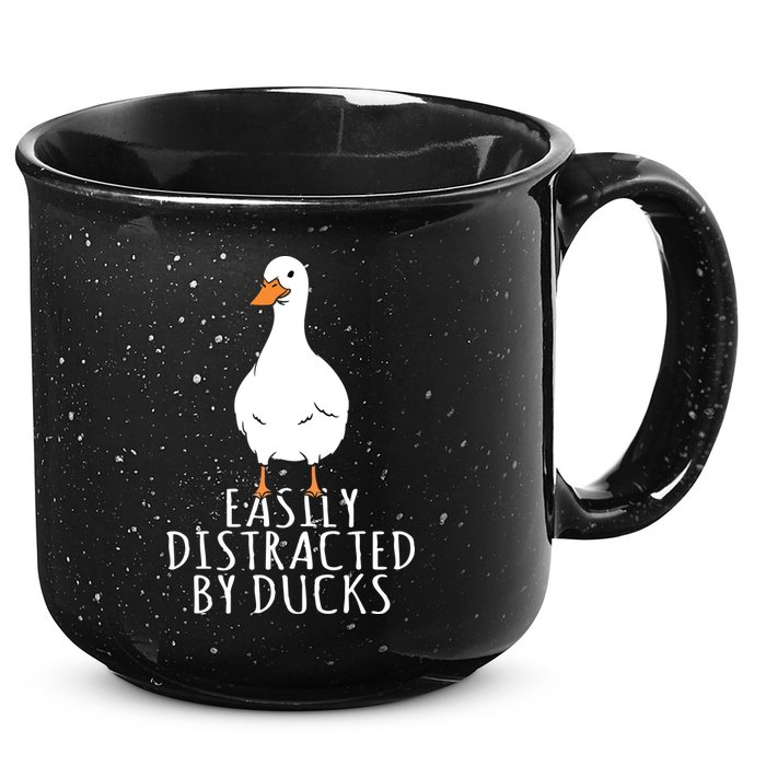 Duck Easily Distracted By Ducks 15oz Campfire Ceramic Mug