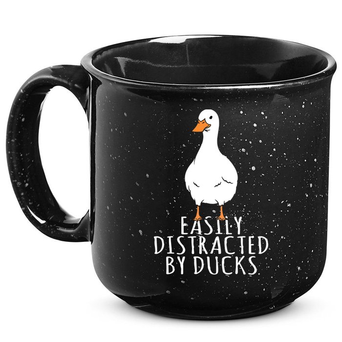 Duck Easily Distracted By Ducks 15oz Campfire Ceramic Mug