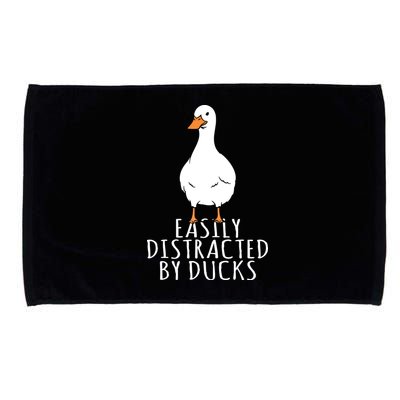 Duck Easily Distracted By Ducks Microfiber Hand Towel