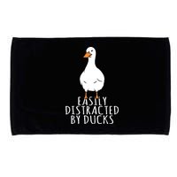 Duck Easily Distracted By Ducks Microfiber Hand Towel