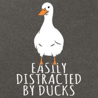 Duck Easily Distracted By Ducks Cotton Canvas Backpack