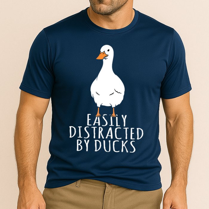 Duck Easily Distracted By Ducks Performance Shirt