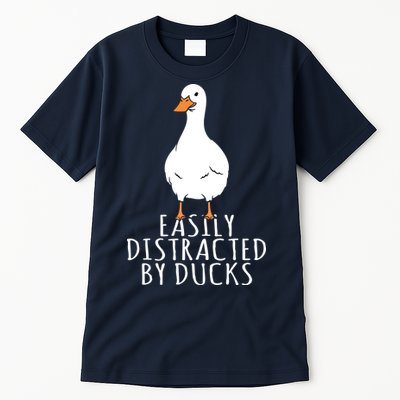 Duck Easily Distracted By Ducks Tall T-Shirt