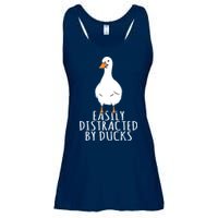 Duck Easily Distracted By Ducks Ladies Essential Flowy Tank