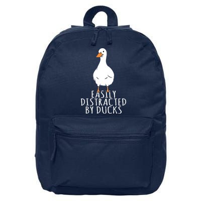 Duck Easily Distracted By Ducks 16 in Basic Backpack