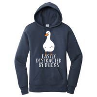 Duck Easily Distracted By Ducks Women's Pullover Hoodie
