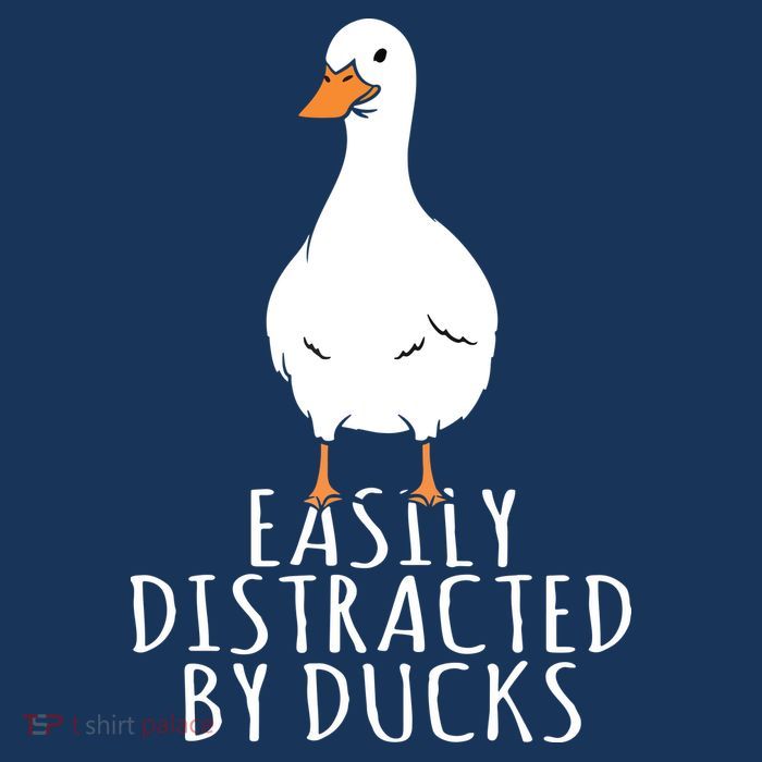 Duck Easily Distracted By Ducks Youth Performance Sprint T-Shirt