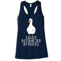 Duck Easily Distracted By Ducks Womens Tank Top