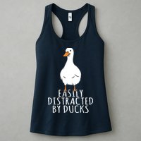 Duck Easily Distracted By Ducks Womens Tank Top