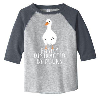 Duck Easily Distracted By Ducks Toddler Fine Jersey T-Shirt