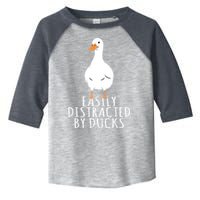 Duck Easily Distracted By Ducks Toddler Fine Jersey T-Shirt