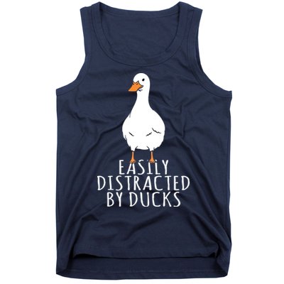 Duck Easily Distracted By Ducks Tank Top