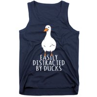 Duck Easily Distracted By Ducks Tank Top