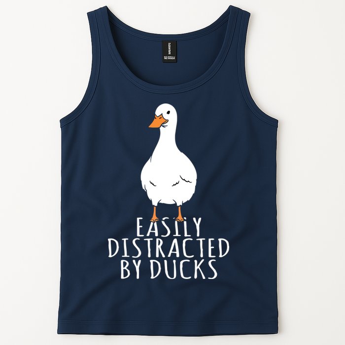 Duck Easily Distracted By Ducks Tank Top