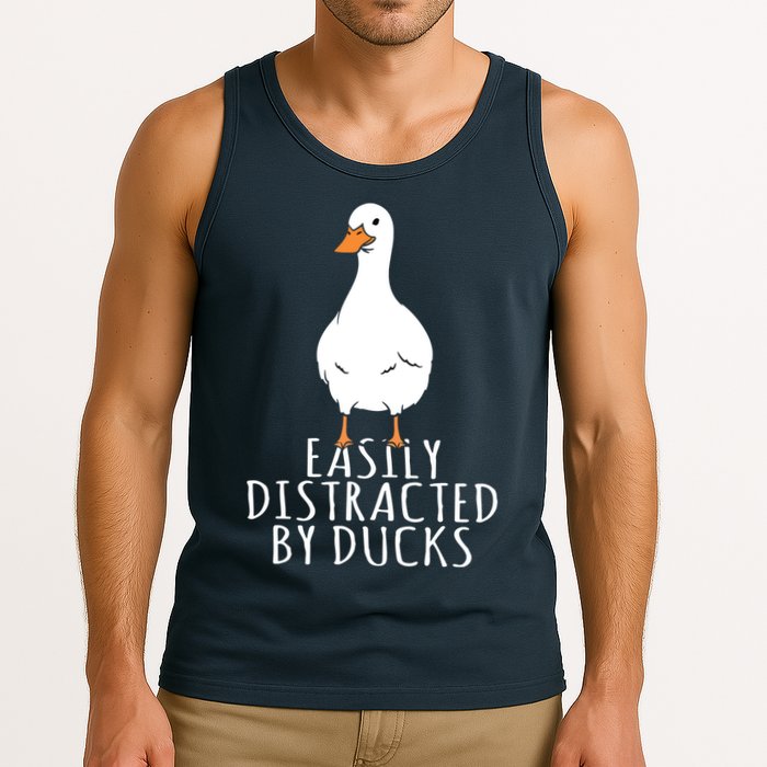 Duck Easily Distracted By Ducks Tank Top