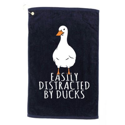 Duck Easily Distracted By Ducks Golf Towel