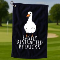 Duck Easily Distracted By Ducks Golf Towel