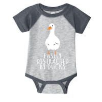 Duck Easily Distracted By Ducks Infant Baby Jersey Bodysuit
