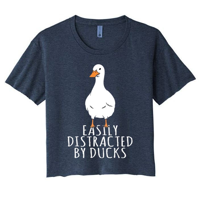 Duck Easily Distracted By Ducks Crop Top