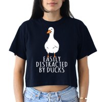 Duck Easily Distracted By Ducks Crop Top