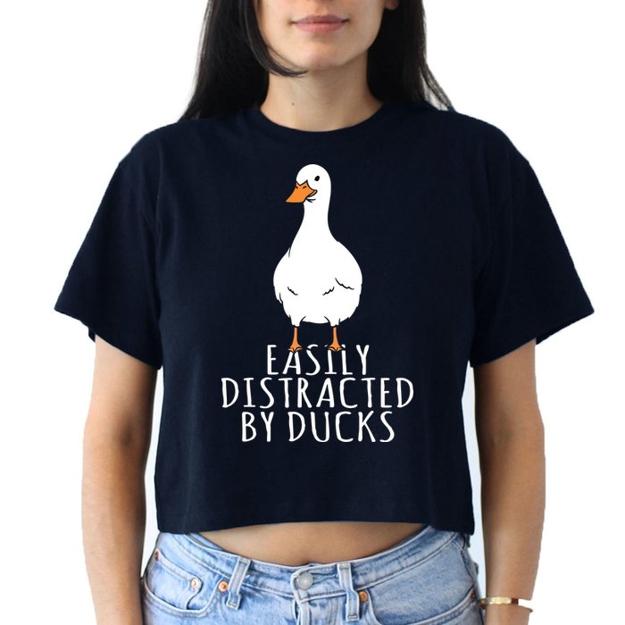 Duck Easily Distracted By Ducks Crop Top