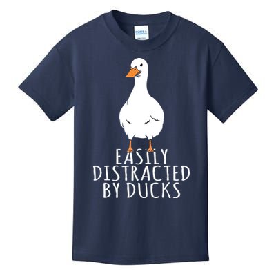 Duck Easily Distracted By Ducks Kids T-Shirt