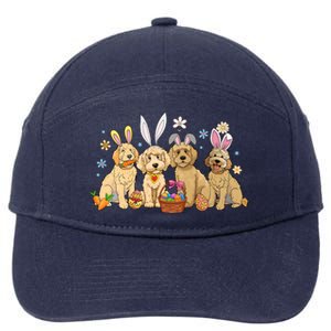 Dogs Easter Day Bunnies Dog 7-Panel Snapback Hat