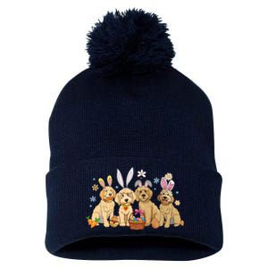 Dogs Easter Day Bunnies Dog Pom Pom 12in Knit Beanie