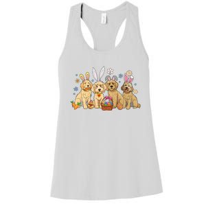 Dogs Easter Day Bunnies Dog Women's Racerback Tank