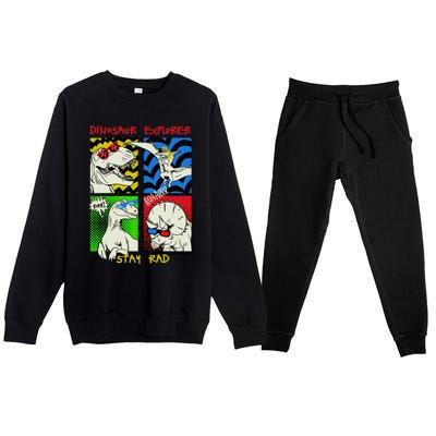 Dinosaur Explorer Premium Crewneck Sweatsuit Set