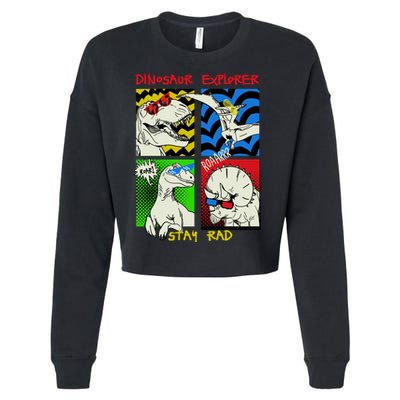 Dinosaur Explorer Cropped Pullover Crew