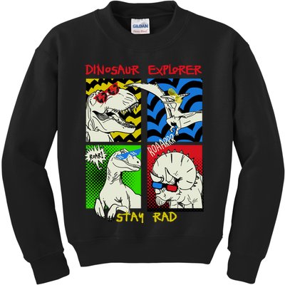 Dinosaur Explorer Kids Sweatshirt