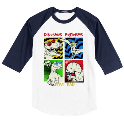 Dinosaur Explorer Baseball Sleeve Shirt