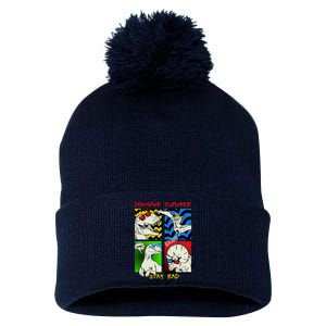 Dinosaur Explorer Pom Pom 12in Knit Beanie