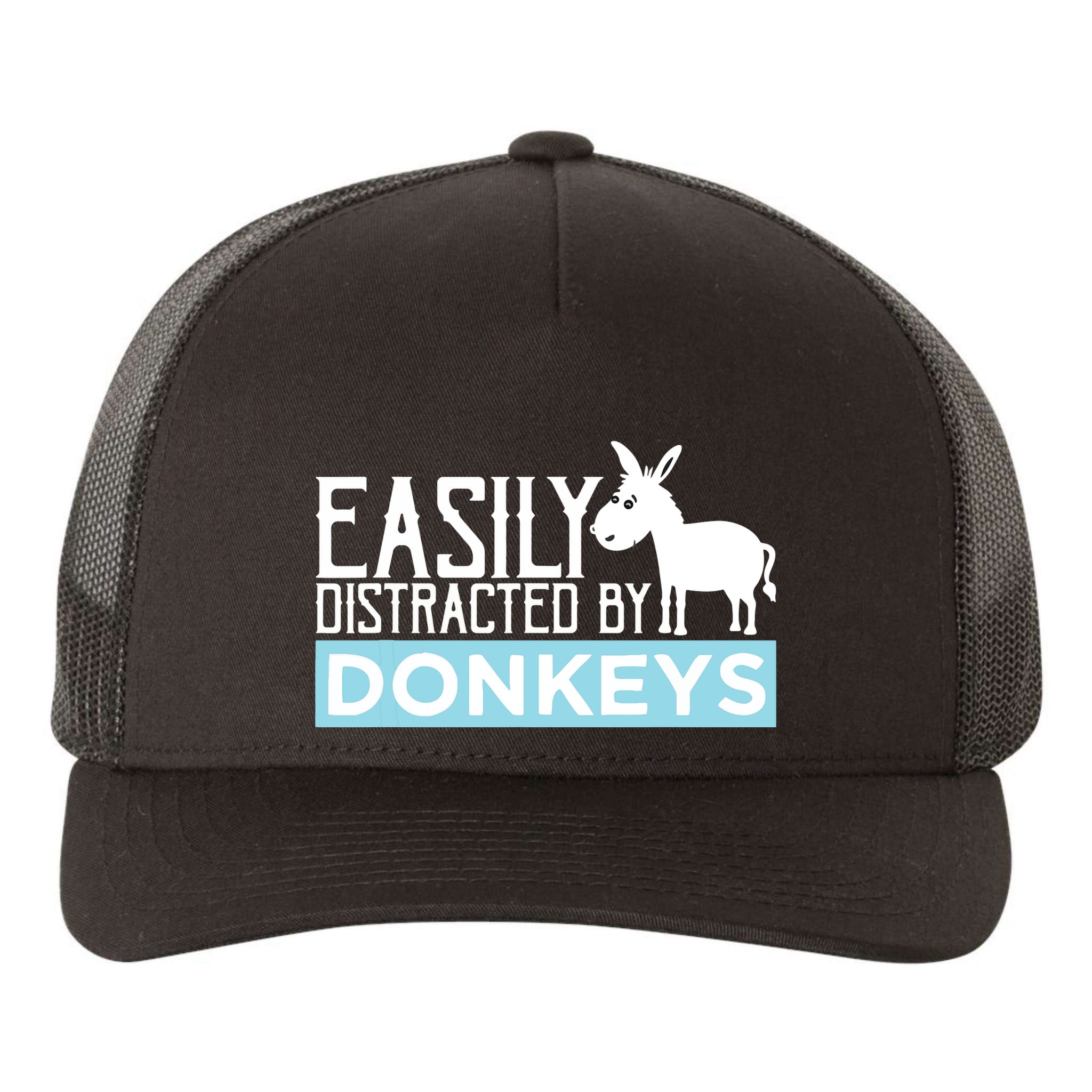 Donkeys Easily Distracted Donkey Gifts For Donkey Lovers Yupoong Adult 5-Panel Trucker Hat