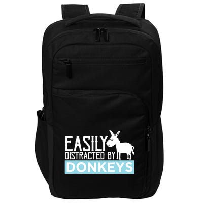 Donkeys Easily Distracted Donkey Gifts For Donkey Lovers Impact Tech Backpack