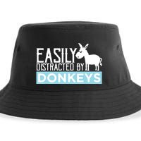 Donkeys Easily Distracted Donkey Gifts For Donkey Lovers Sustainable Bucket Hat