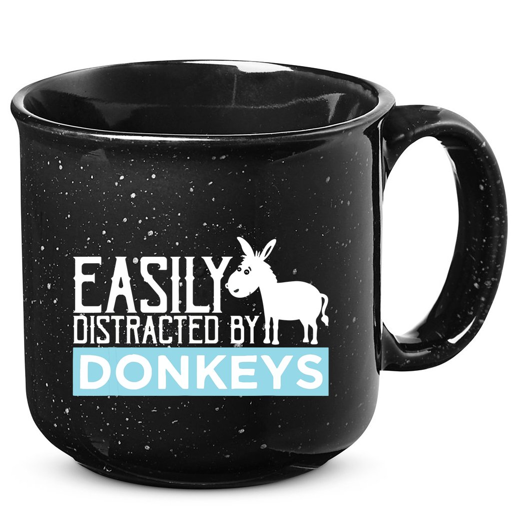Donkeys Easily Distracted Donkey Gifts For Donkey Lovers 15oz Campfire Ceramic Mug