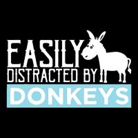 Donkeys Easily Distracted Donkey Gifts For Donkey Lovers Drawstring Bag