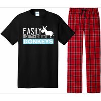 Donkeys Easily Distracted Donkey Gifts For Donkey Lovers Pajama Set